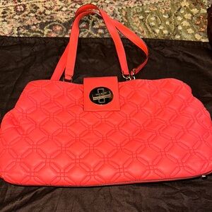 Kate Spade Red Quilted Shoulder Bag